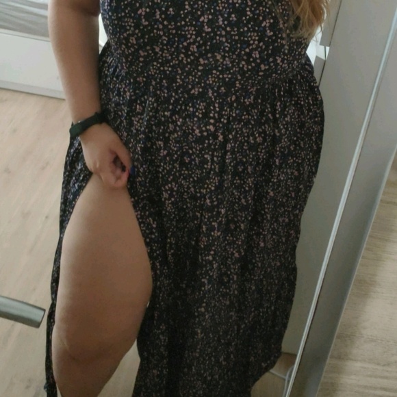 Plus Split Thigh Ditsy Floral Cami Dress - Picture 5 of 10